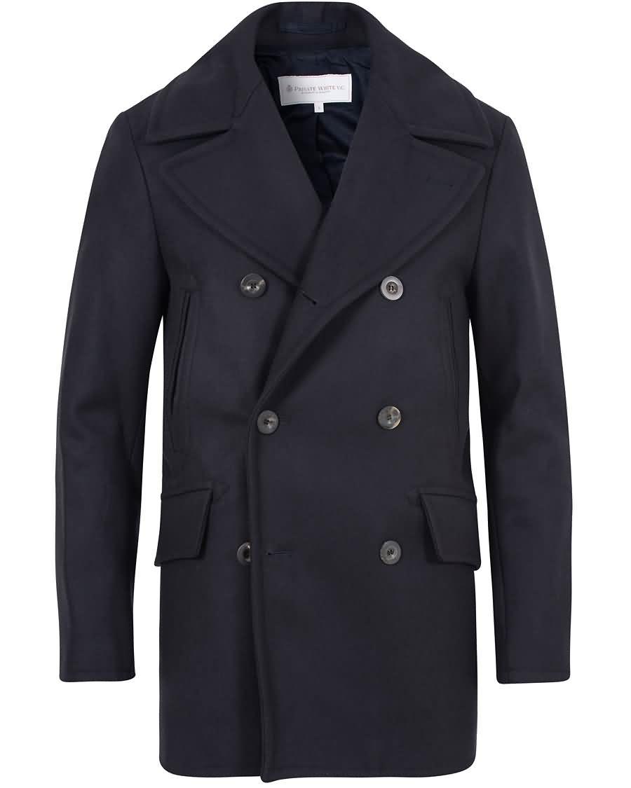 private white v.c. manchester peacoat navy På Salg pvfg3